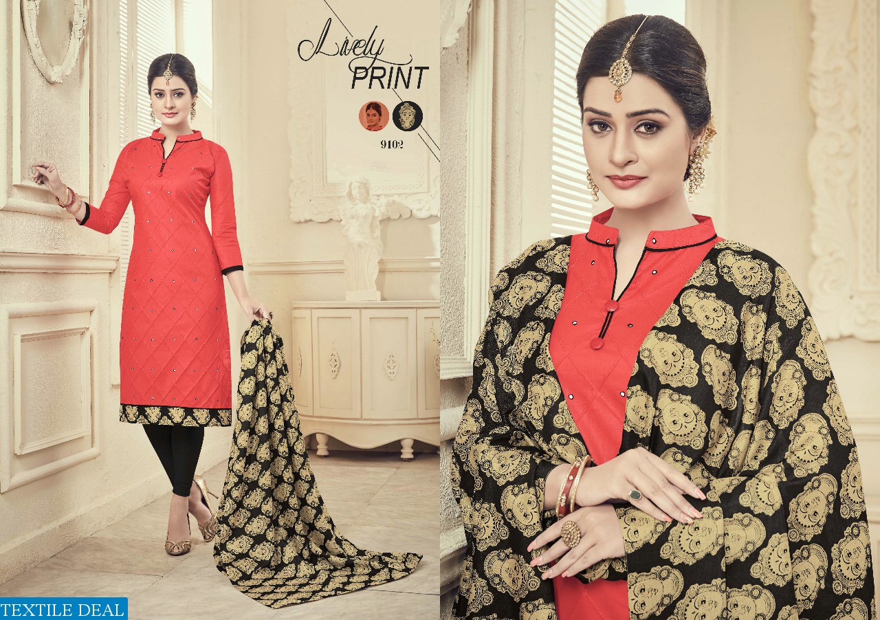 Raghav brandy Wholesale cotton pintex Dress material